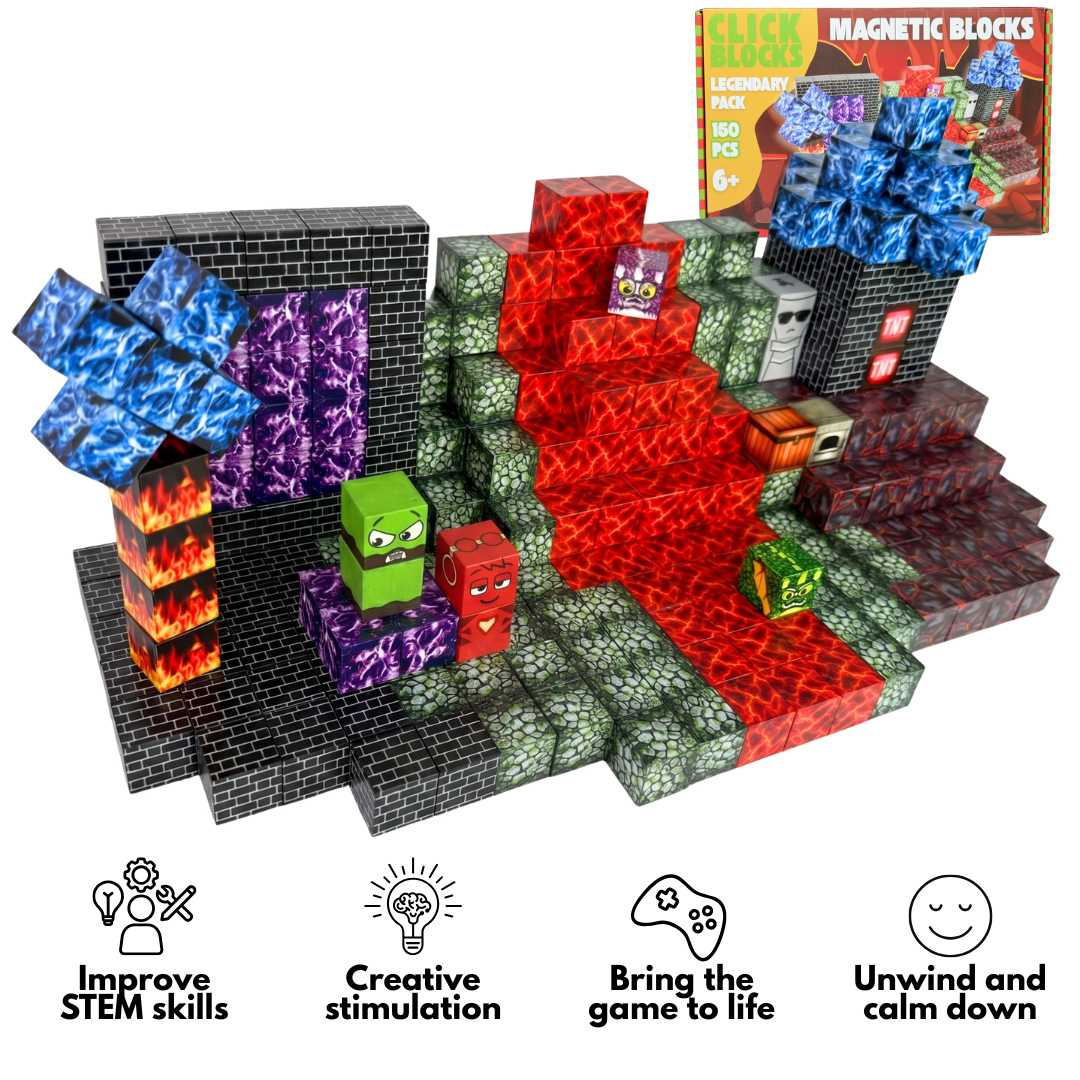Underworld Build-A-World Magnets – Click Blocks