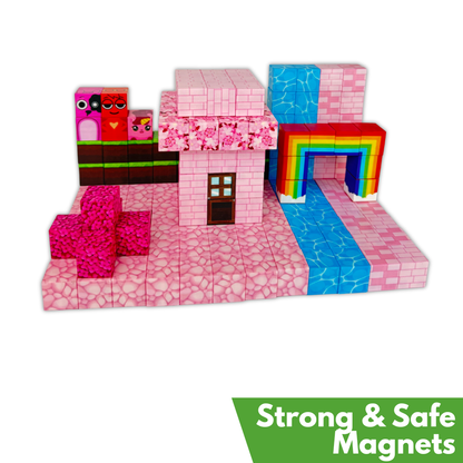 Pink Build-A-World Magnets