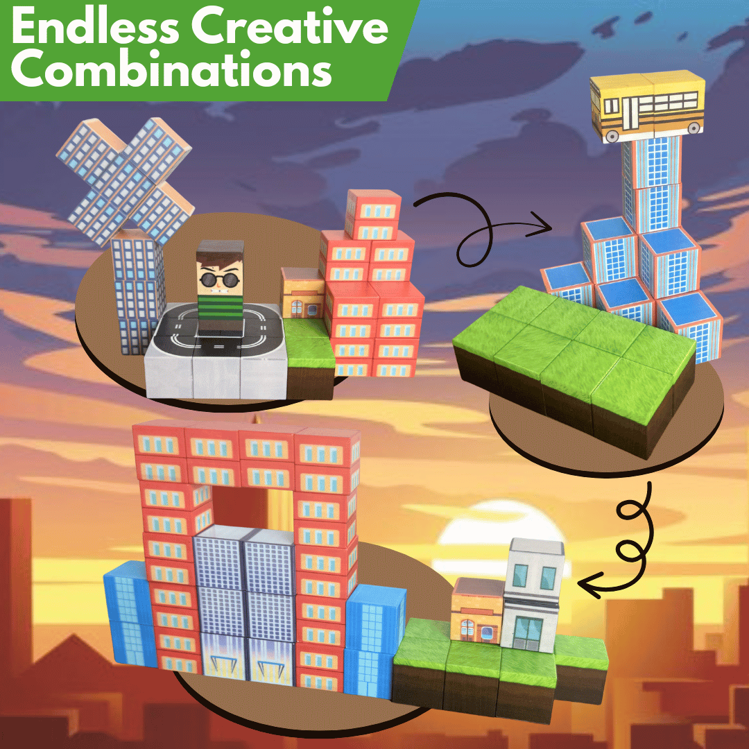 City World Build-A-World Magnets