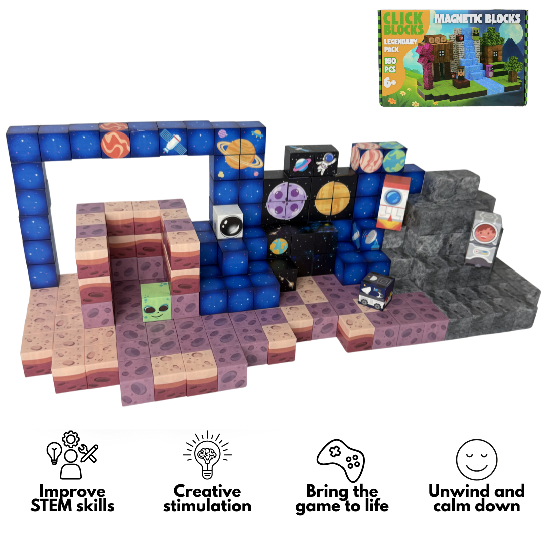 Space Build-A-World Magnets