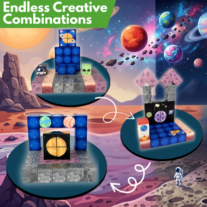 Space Build-A-World Magnets