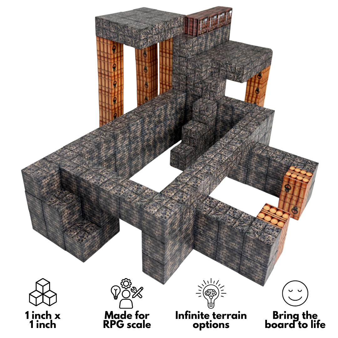 Tabletop Gaming 1" Build-A-World Magnets
